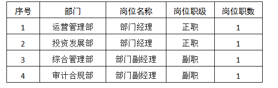 綿太公司內(nèi)部競(jìng)聘